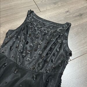 Black Floral Midi Dress